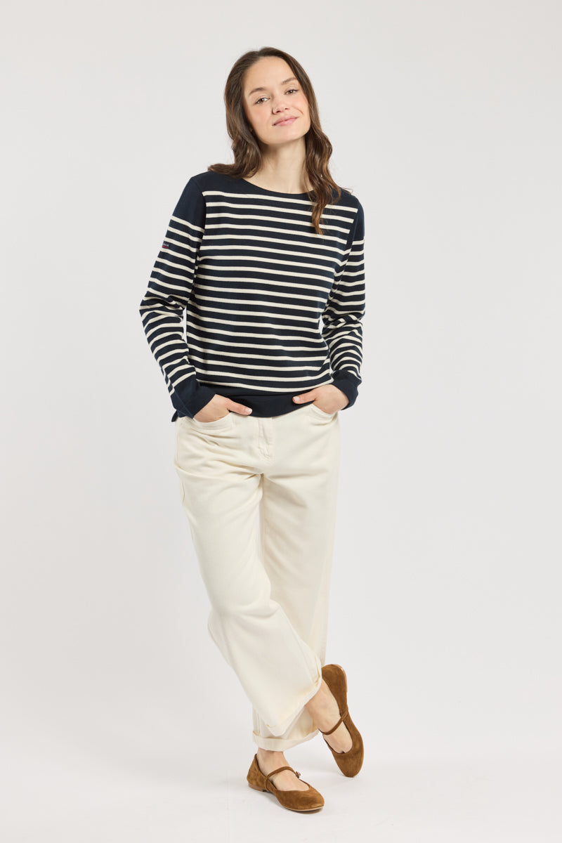 armor-lux-marini-re-dos-chancr-femme-coton-rustique image 4