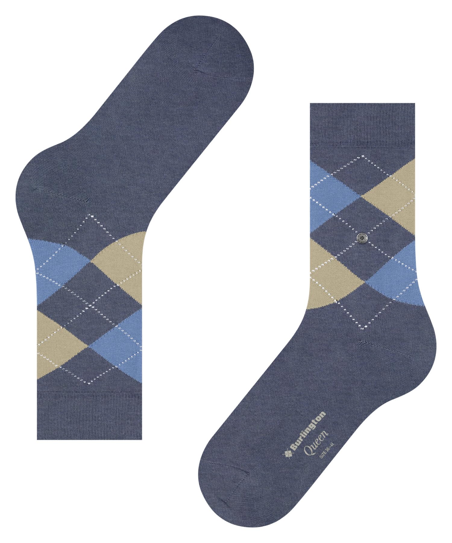 burlington-queen-chaussettes-femme-coton-fantaisie-bleu-light-jeans-6662-36-41 image 7