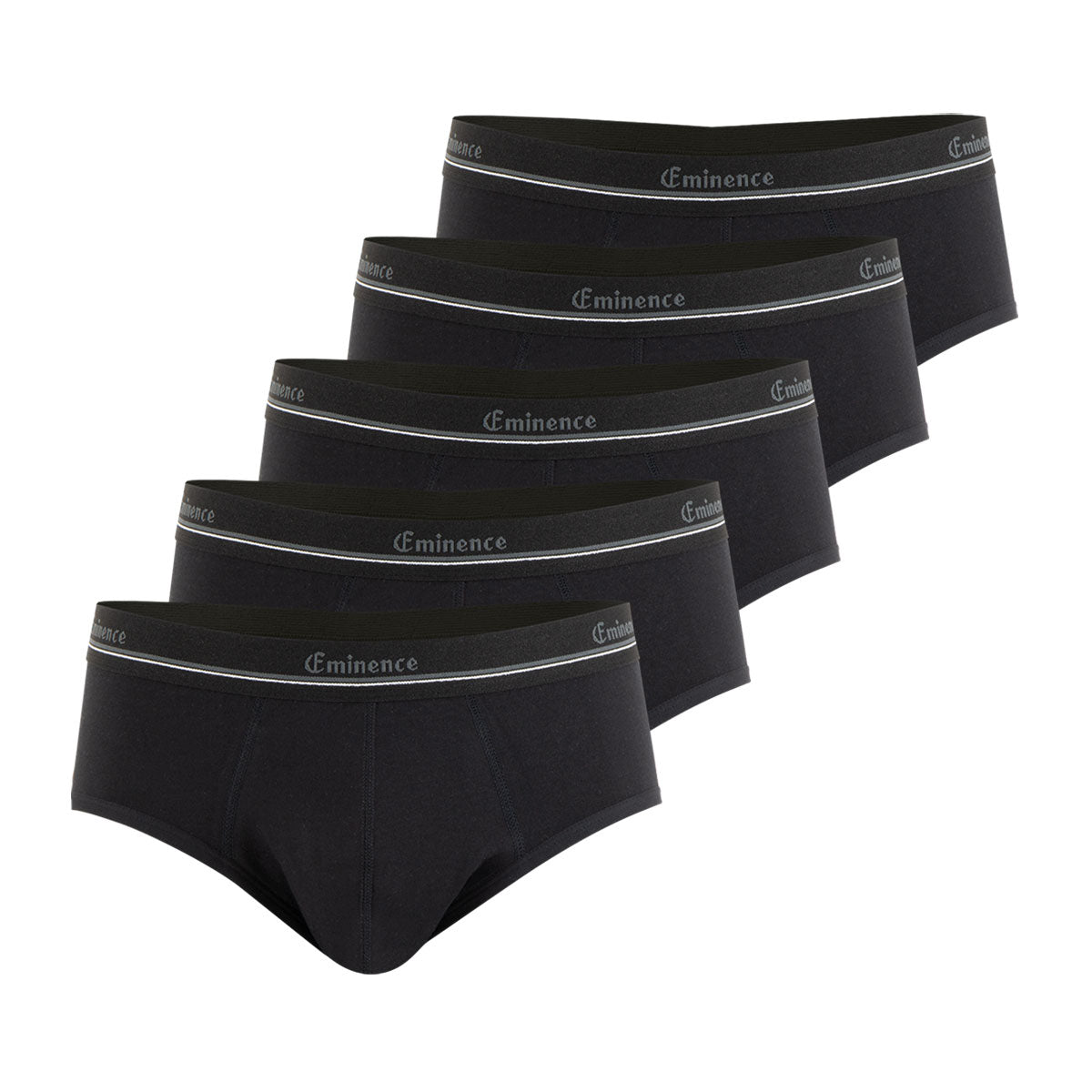 eminence-s-r-nit-lot-de-5-slips-homme-fuites-urinaires-noir image 1