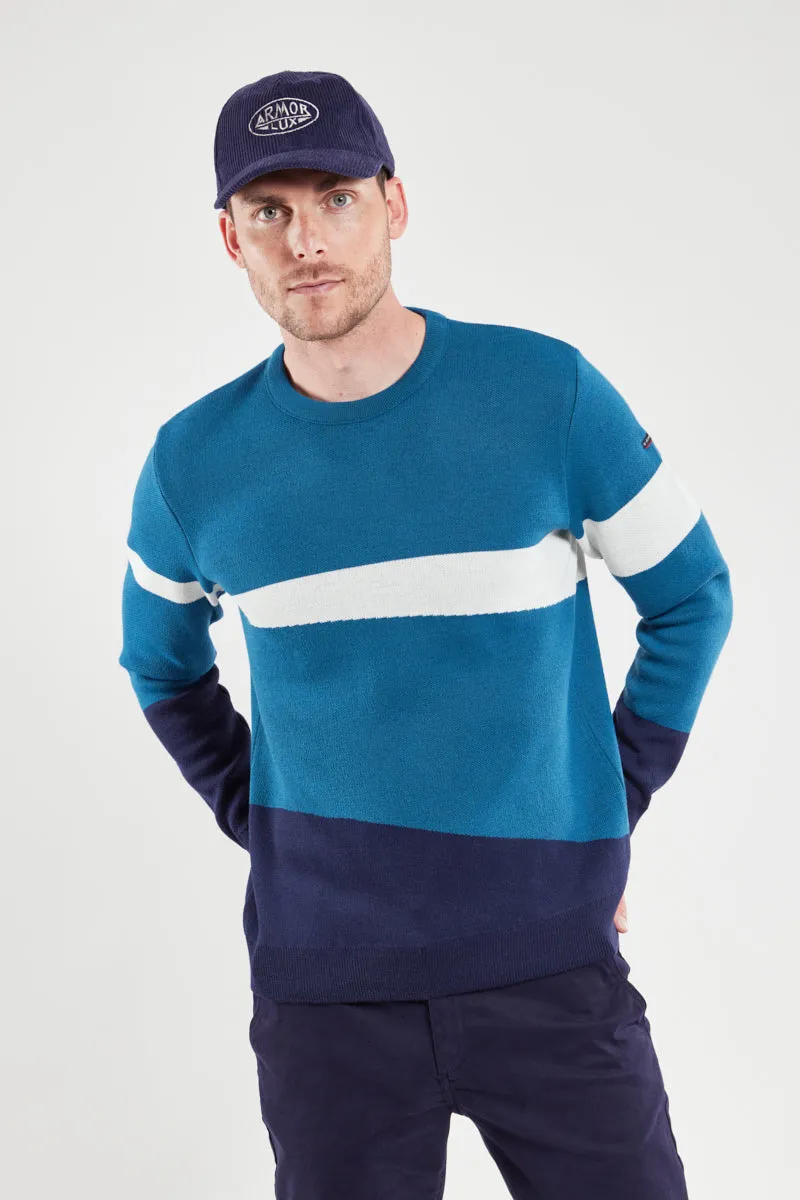 armor-lux-pull-jacquard-homme-laine-acrylique-horizon image 1