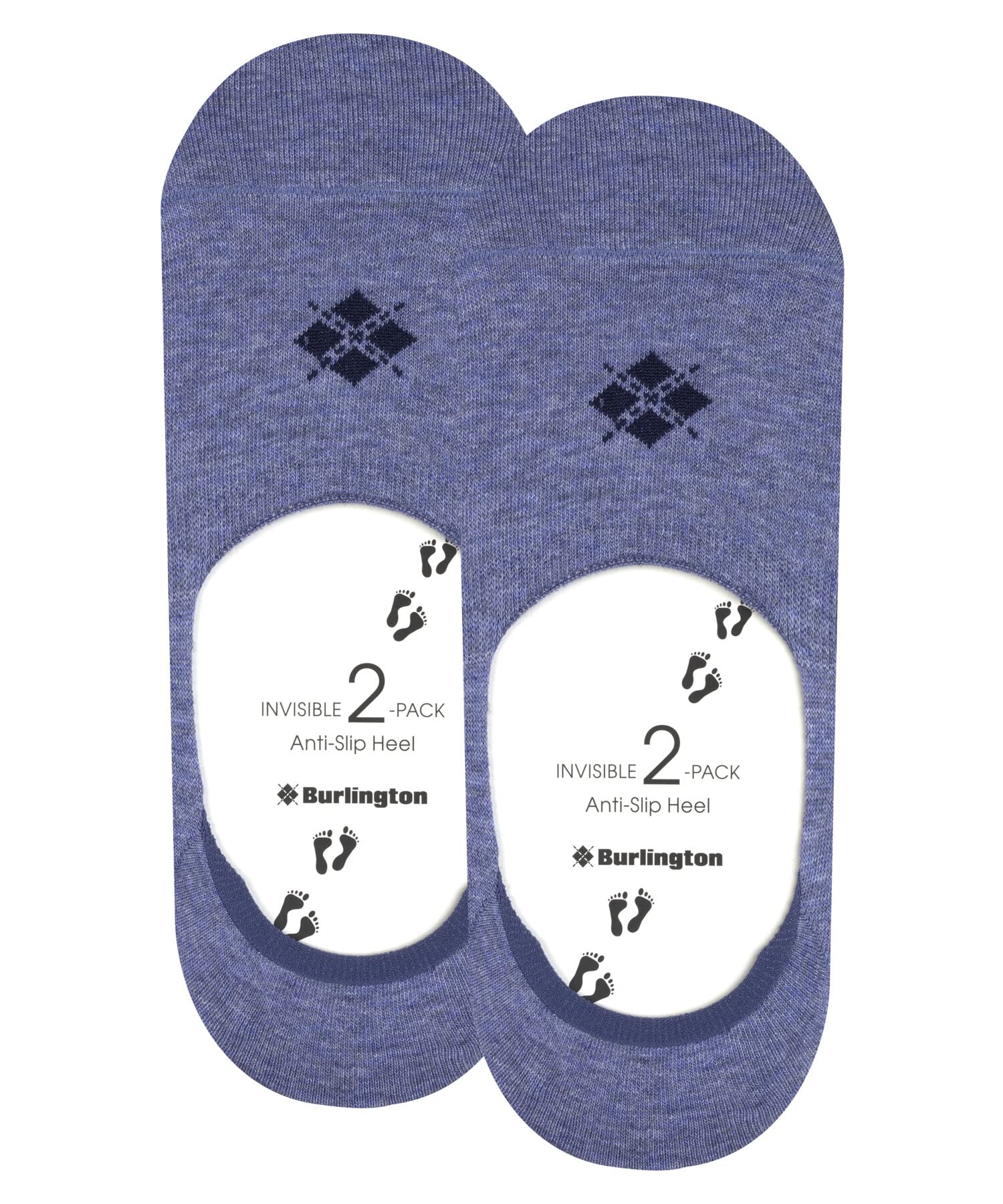burlington-everyday-lot-de-2-paires-socquettes-invisibles-homme-coton-bleu-light image 8