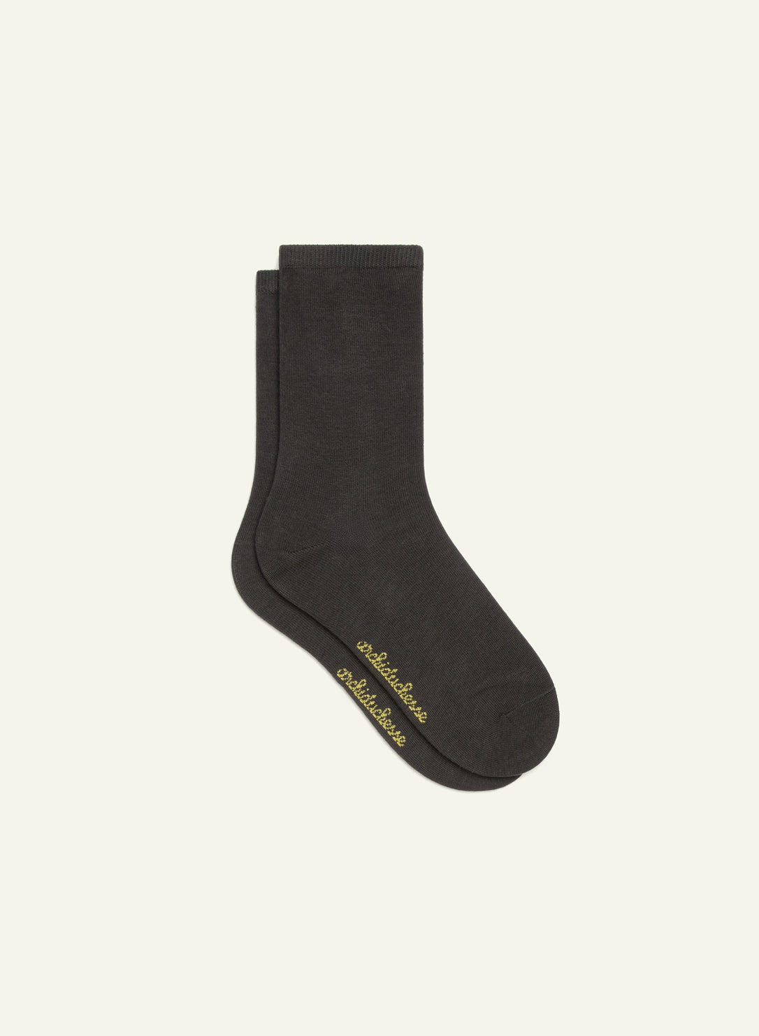 archiduchesse-gris-anthracite-chaussettes-courtes-unisexe-coton image 2