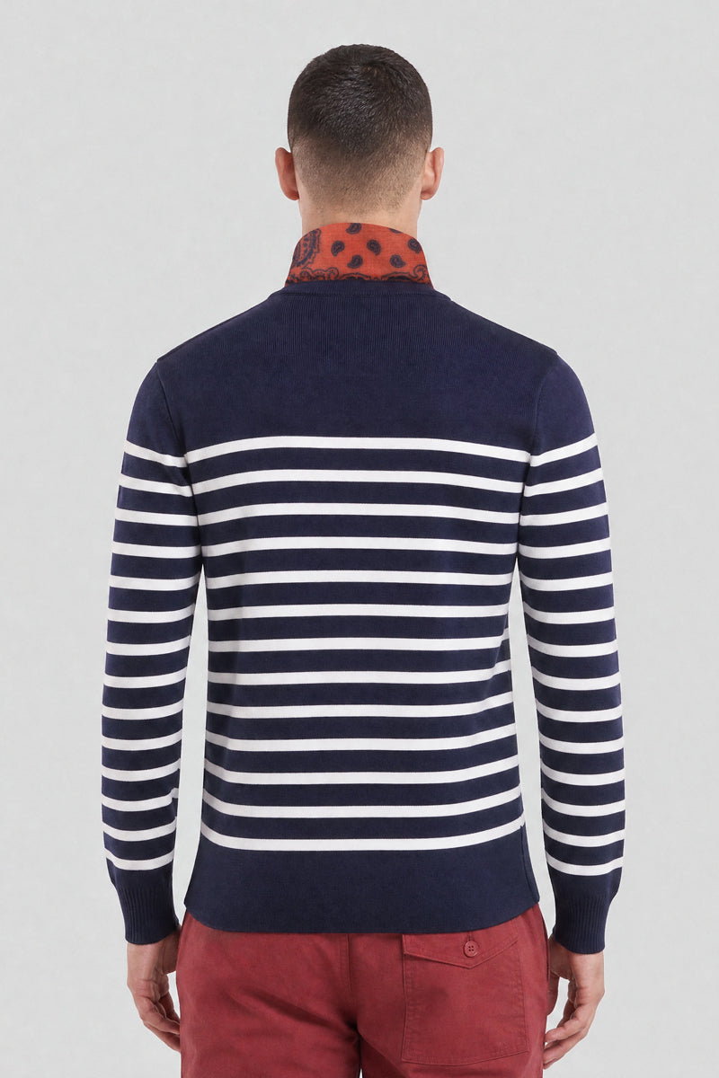 armor-lux-pull-marin-ray-groix-coton-homme-2 image 4