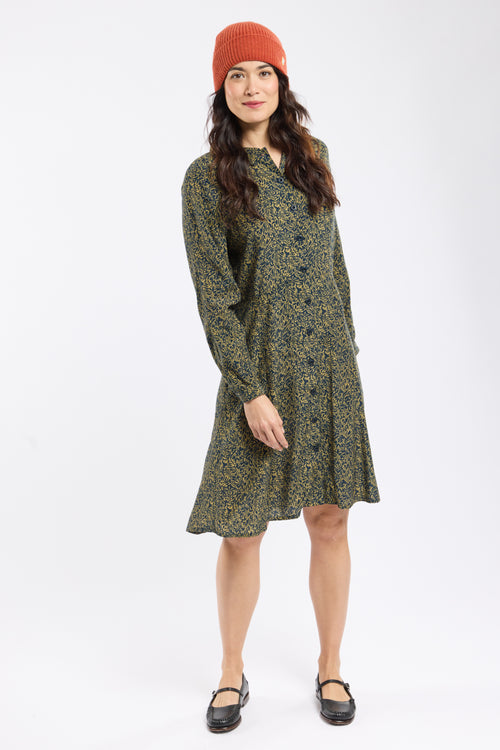 armor-lux-robe-chemise-imprim-feuillage-cupro-femme image 2