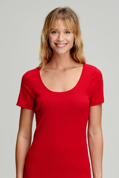 armor-lux-t-shirt-uni-femme-coton-bio-l-ger-3 image 3