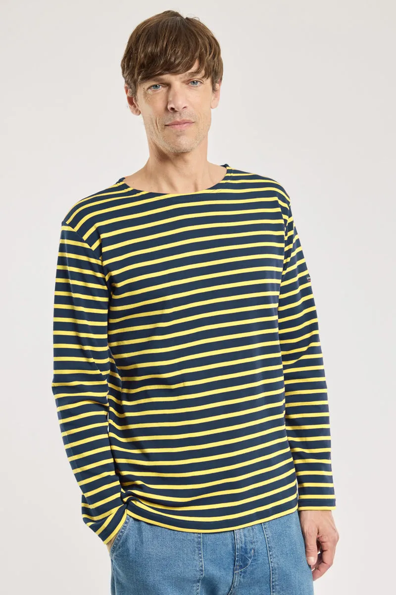 armor-lux-marini-re-homme-manches-longues-coton-pais-interlock-coupe-ajust-e image 1
