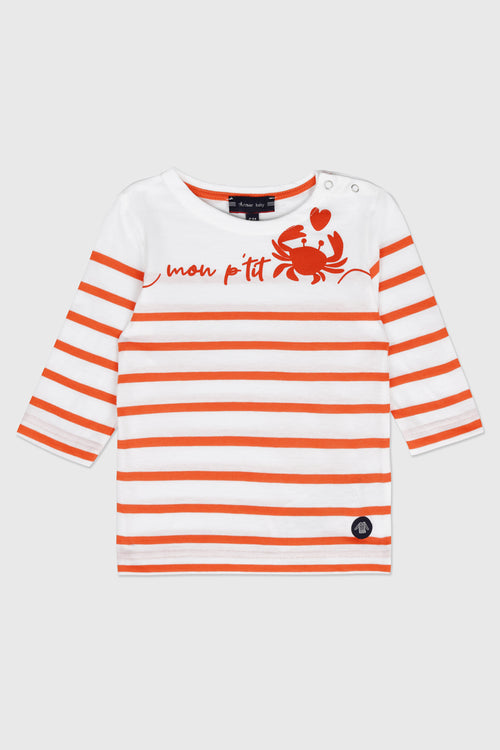 armor-lux-amiral-marini-re-b-b-crab-en-coton-l-ger image 2