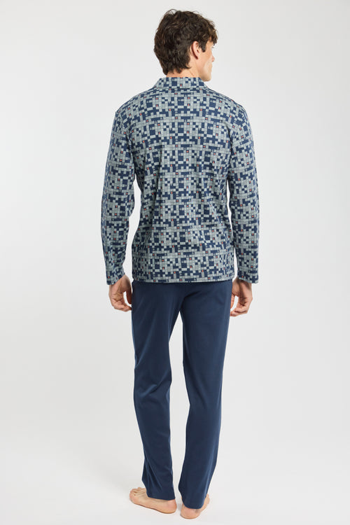 armor-lux-pyjama-droit-ouvert-coton-homme image 6