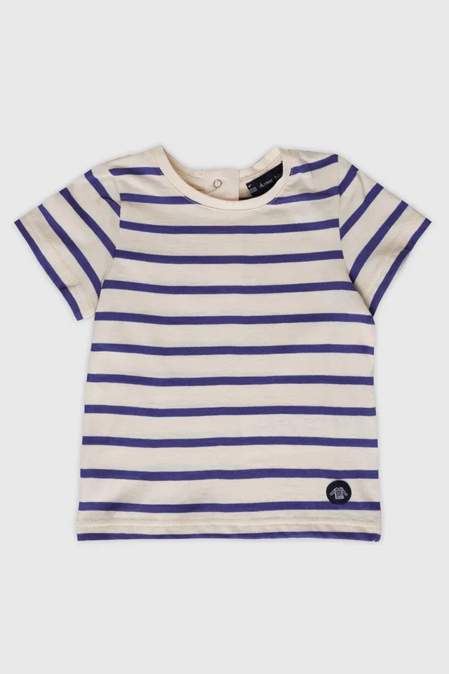 armor-lux-marini-re-manches-courtes-baby-coton image 1
