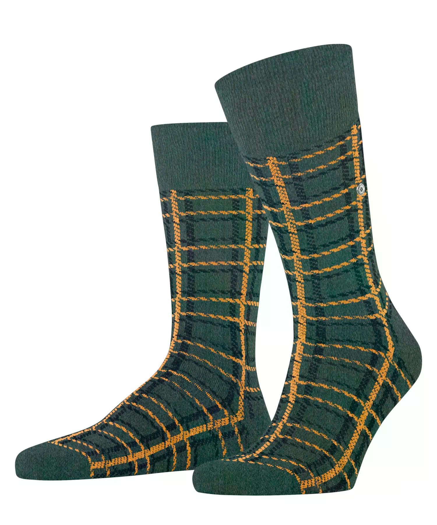 burlington-grid-m-so-chaussettes-homme-vert-forest-melange-7274-40-46 image 1