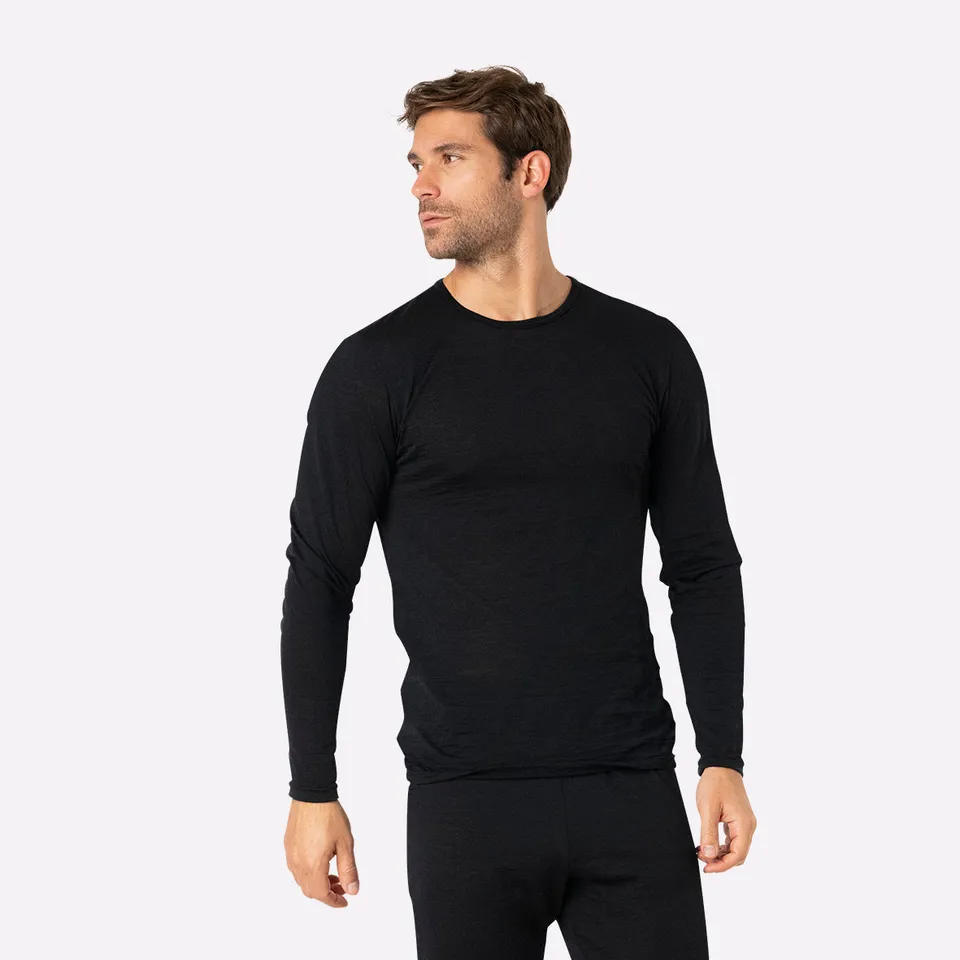 eminence-tee-shirt-manches-longues-homme-ligne-chaude-m-rinos-noir image 1