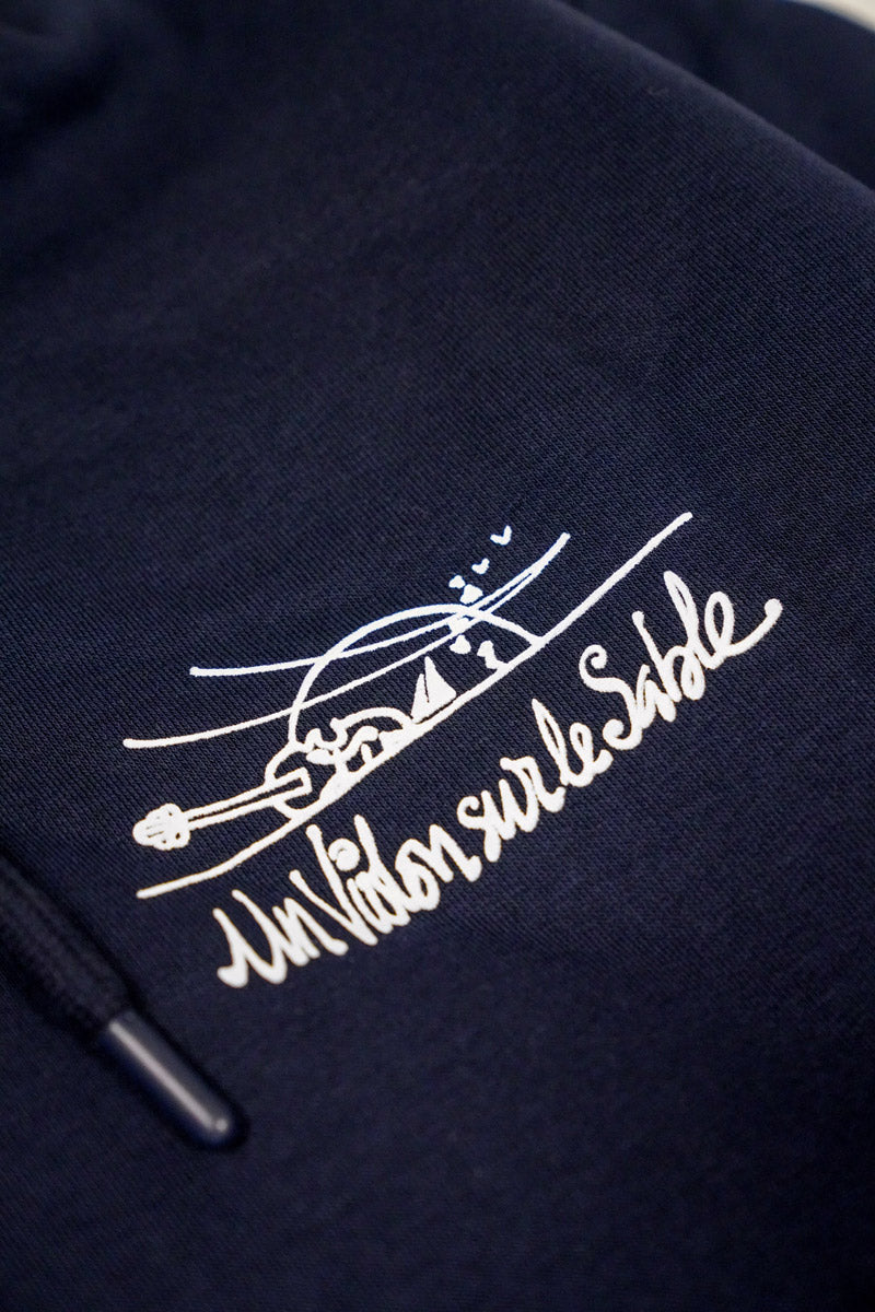 armor-lux-un-violon-sur-le-sable-sweat-zipp-capuche image 2