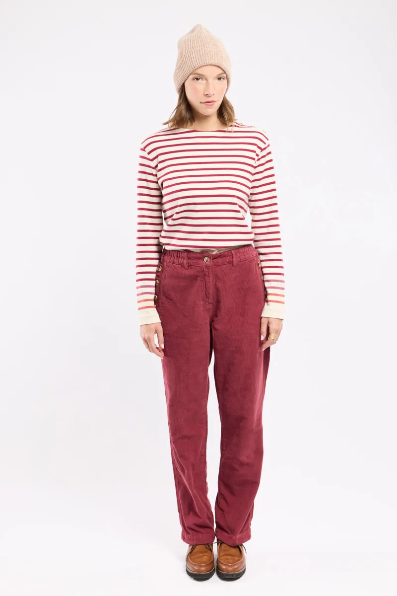 armor-lux-pantalon-pont-velours-c-tel-coton-betterave-2 image 1
