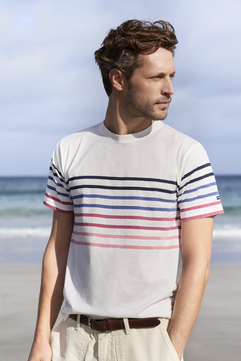 armor-lux-t-shirt-ray-homme-coton-l-ger-4-couleurs image 2
