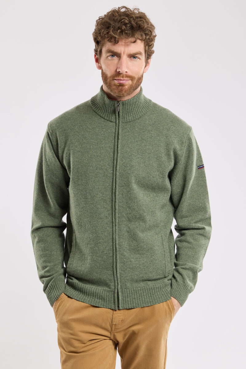 armor-lux-cardigan-zipp-homme-100-lambswool image 1