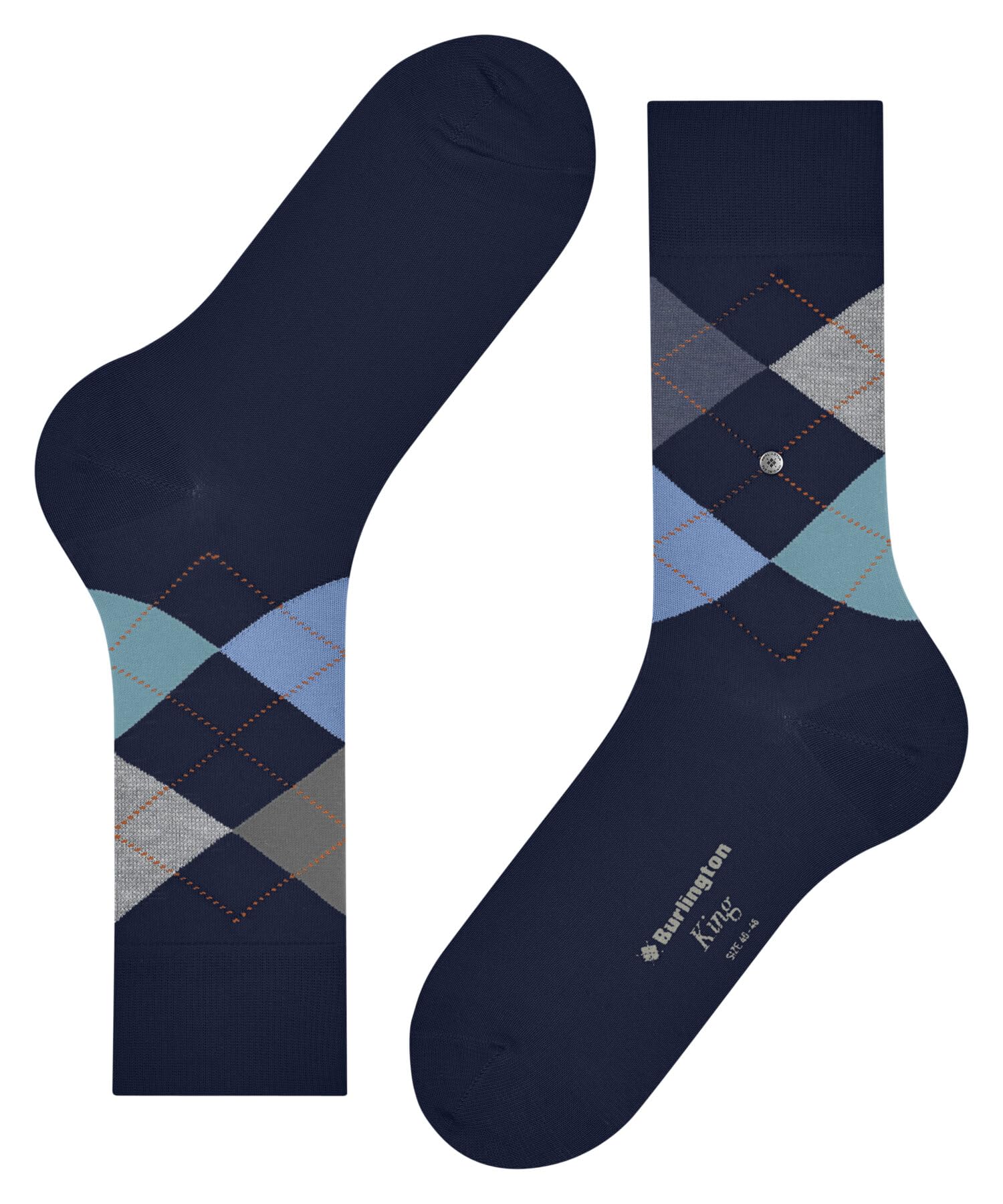 burlington-king-chaussettes-homme-bleu-cobalt-6001-40-46 image 5