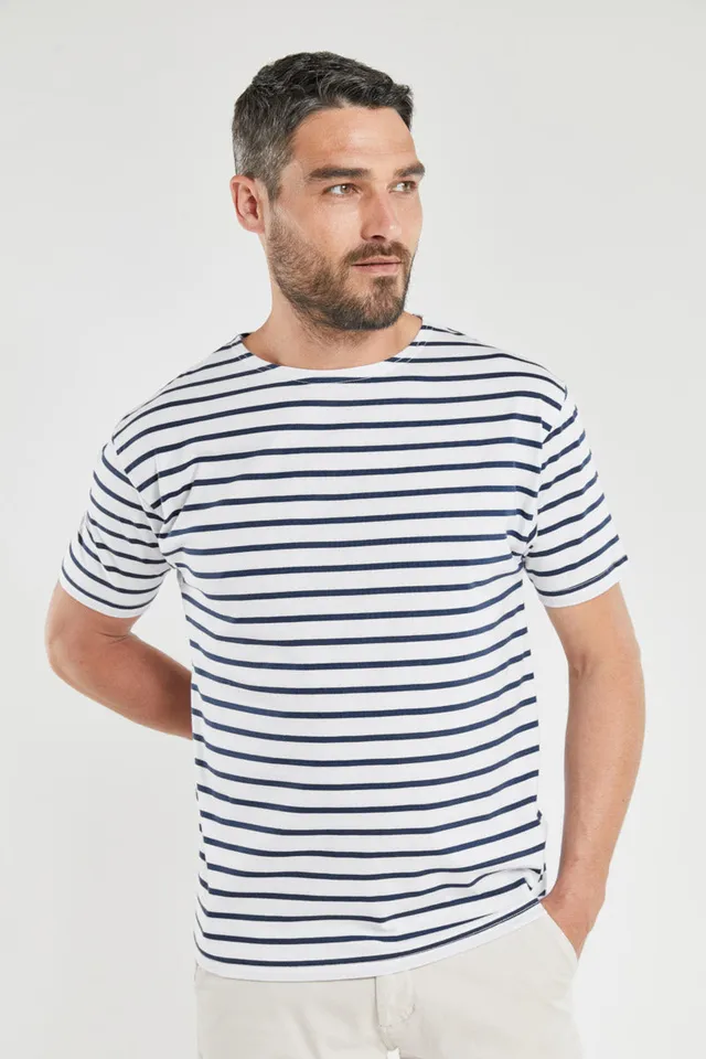 armor-lux-marini-re-homme-manches-courtes-coton-l-ger-classe-de-mer-2 image 1