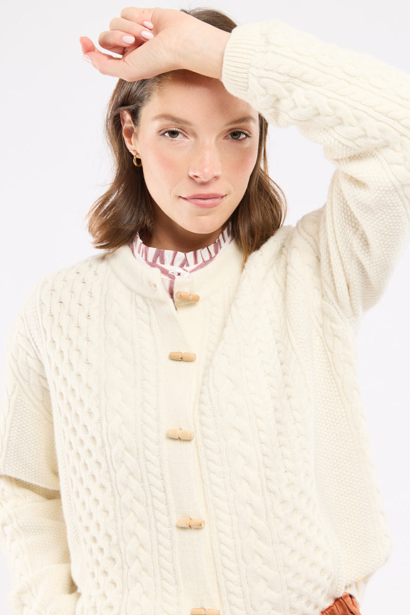 armor-lux-h-ritage-cardigan-boutonn-laine-buchettes-bois image 3