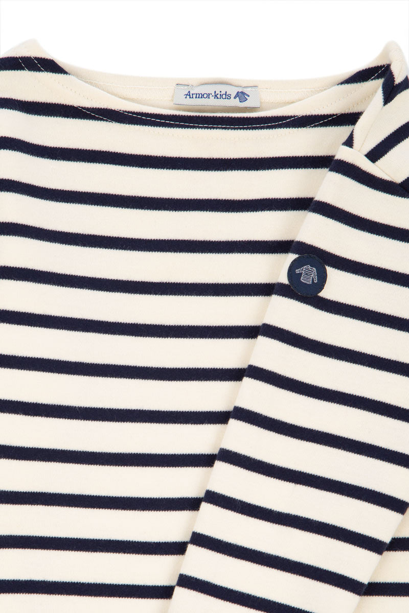 armor-lux-marini-re-loctudy-kids-coton-manches-longues-col-bateau image 2