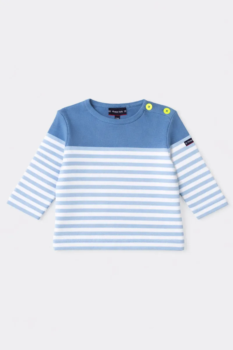 armor-lux-marini-re-baby-coton-pais-interlock-boutons-pression-paule image 1
