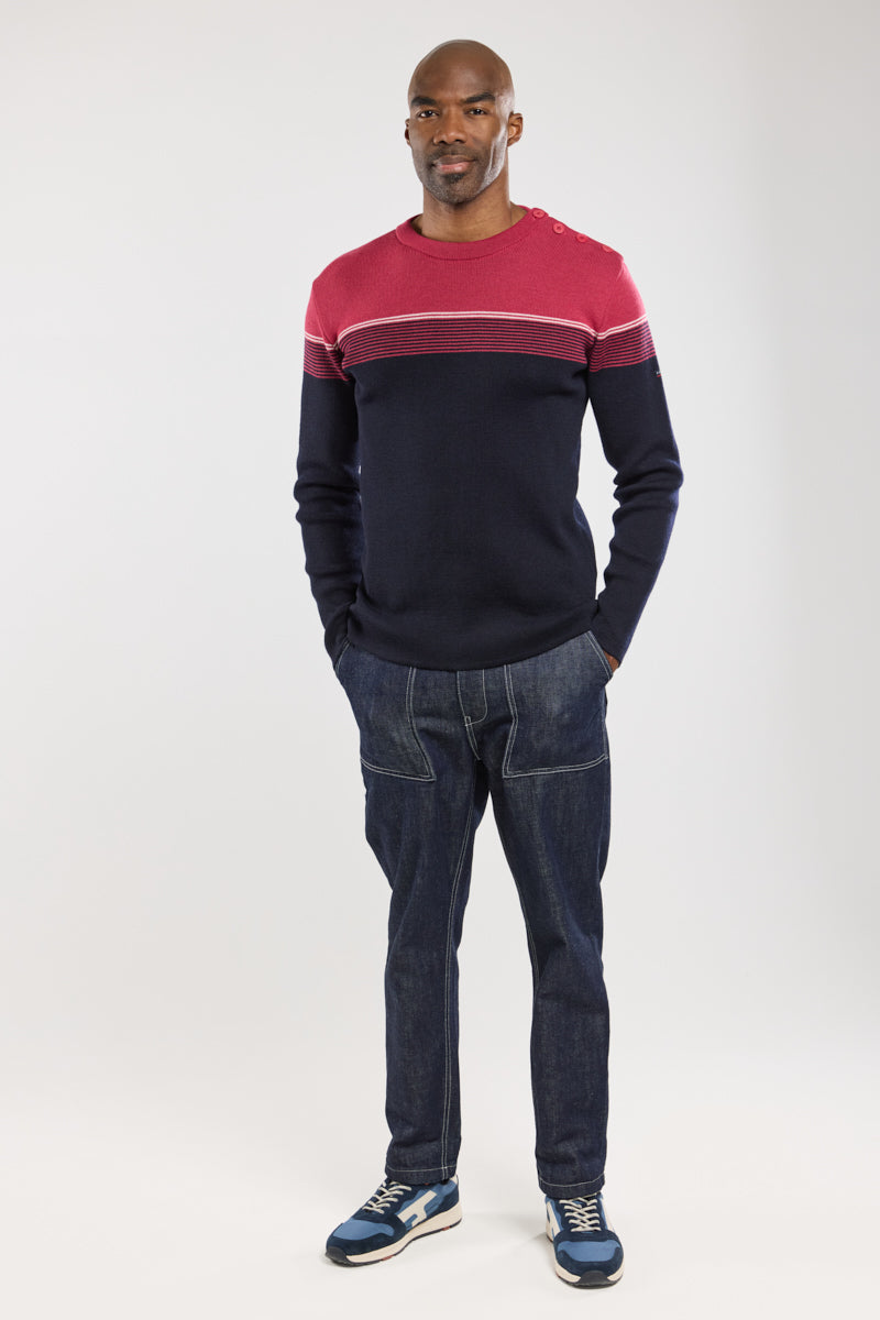 armor-lux-pull-marin-ray-homme-100-laine-2 image 5