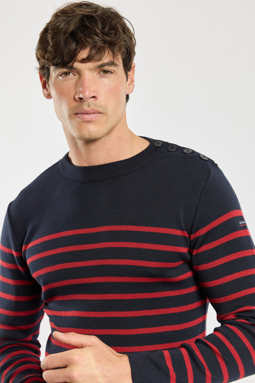 armor-lux-goulenez-pull-marin-homme-ray-laine image 5