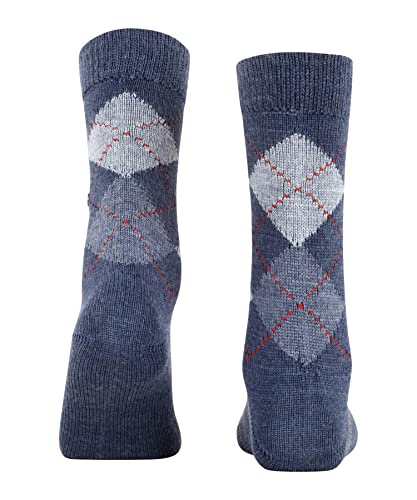 burlington-whitby-chaussettes-femme-losanges-bleu-deep-blue image 8
