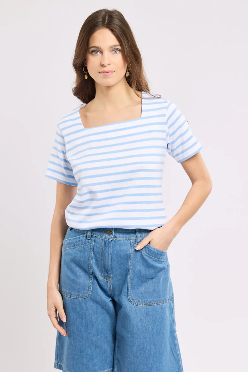 armor-lux-marini-re-femme-col-carr-coton-rustique image 1
