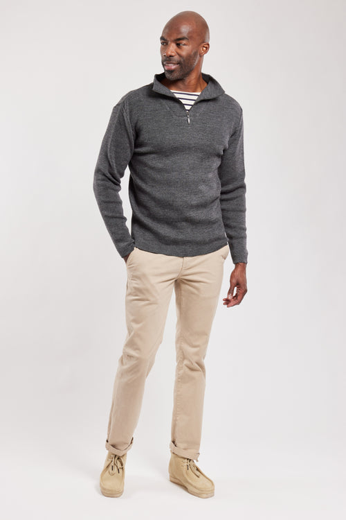 armor-lux-guisseny-pull-col-zipp-laine-homme image 6