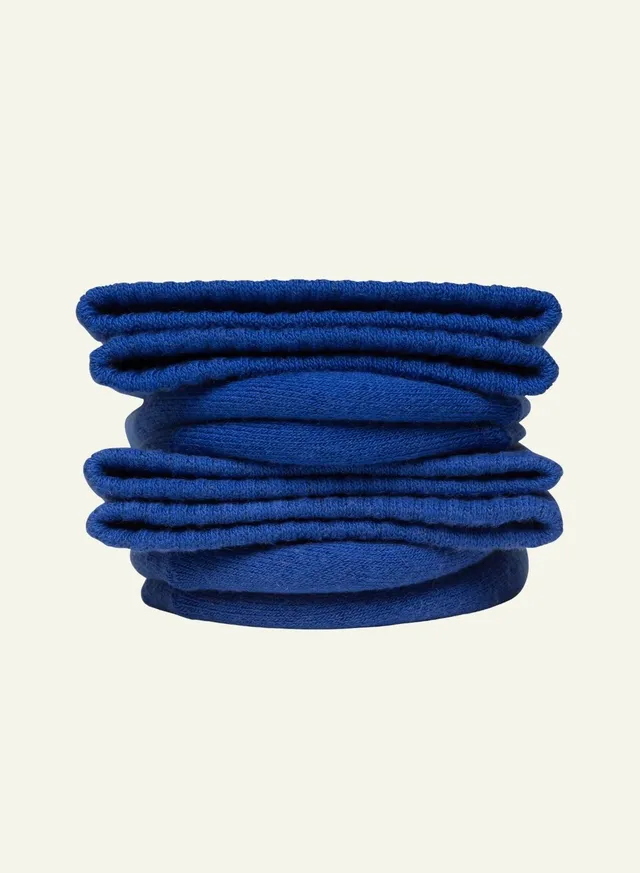 archiduchesse-bouclette-bleu-monochrome-chaussettes-hiver-unisexe image 1
