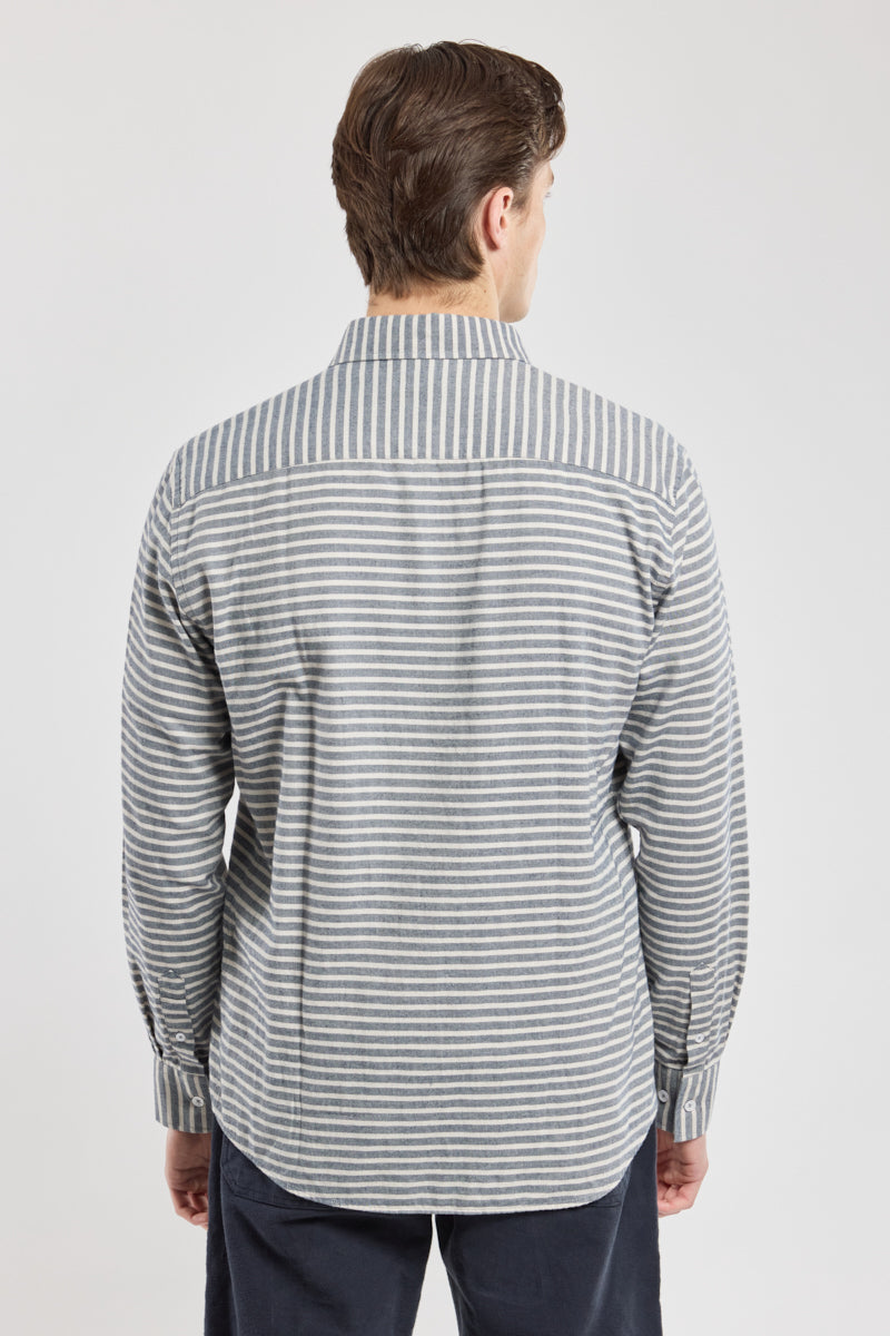 armor-lux-chemise-ray-e-coupe-droite-homme-coton-manches-longues image 3