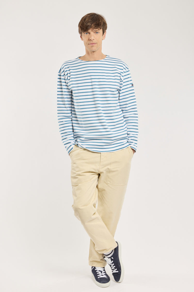 armor-lux-marini-re-loctudy-homme-marini-re-col-bateau-coton-pais image 3