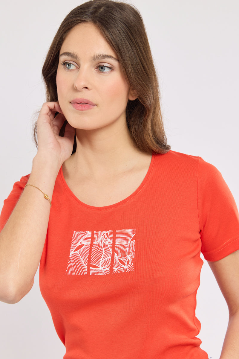 armor-lux-t-shirt-s-rigraphi-femme-coton-l-ger-2 image 2