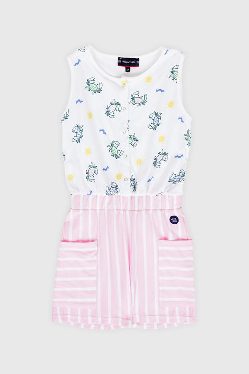 armor-lux-kombi-short-enfant-coton-motif-crabe image 2