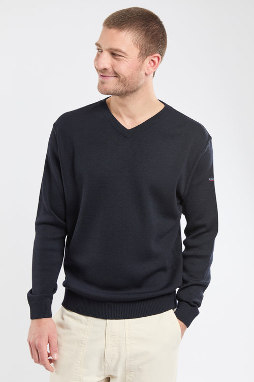armor-lux-pull-homme-col-v-50-laine-50-acrylique image 5