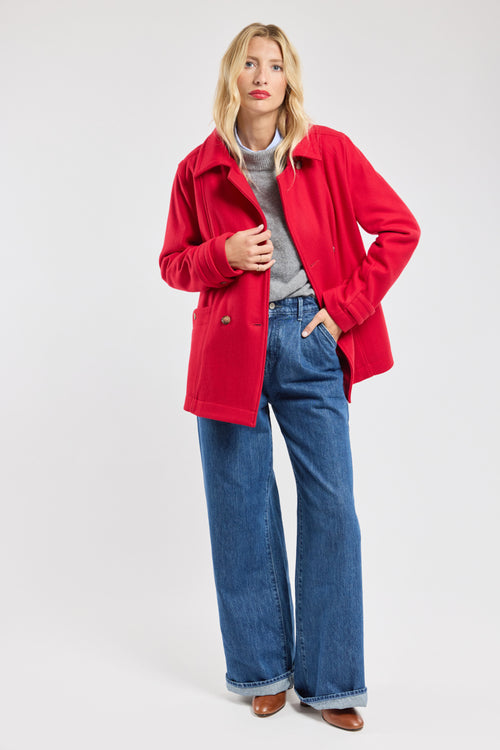 armor-lux-caban-femme-double-boutonnage-laine-bleu image 6