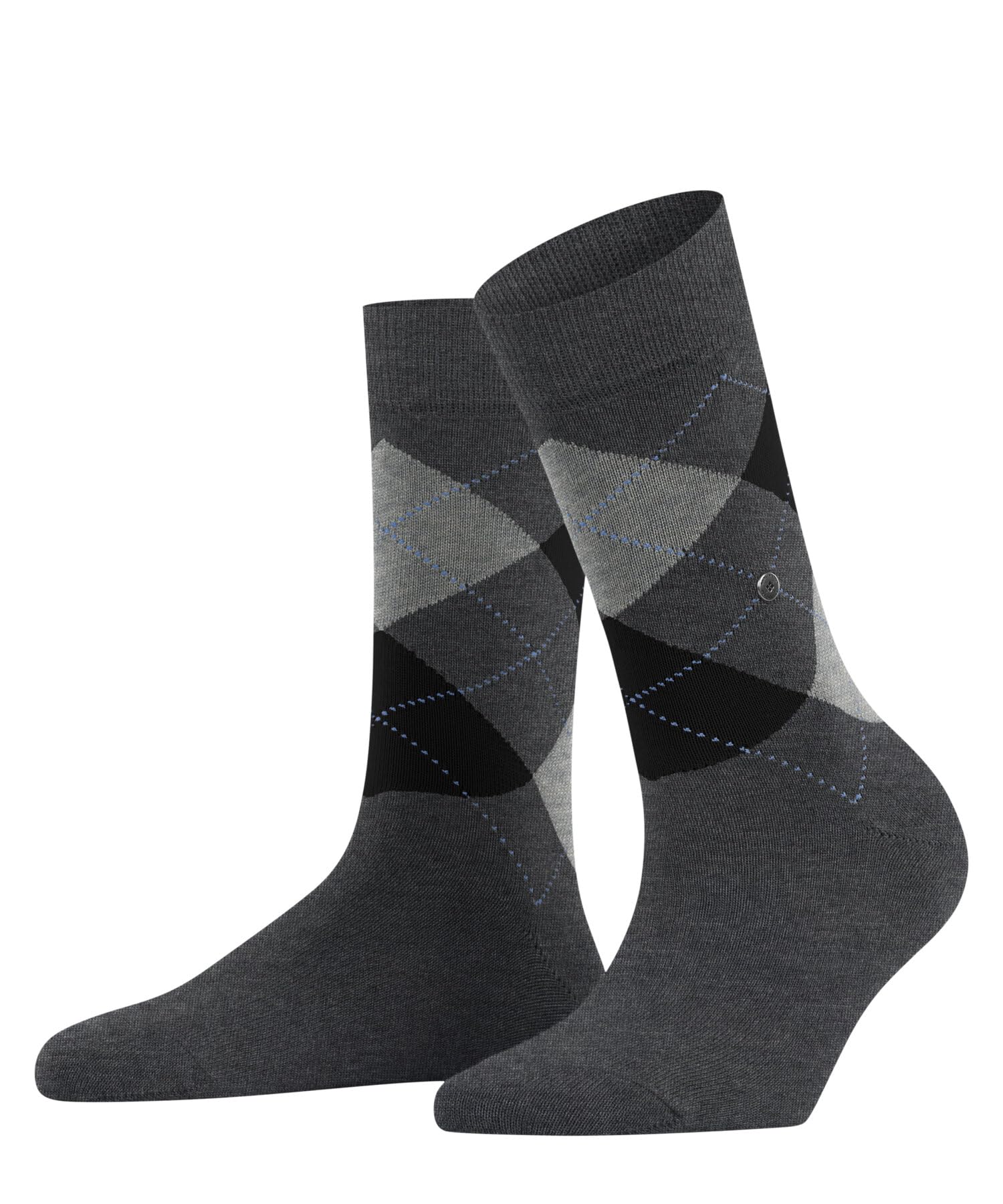 burlington-queen-chaussettes-femme-coton-fantaisie-gris-36-41 image 1