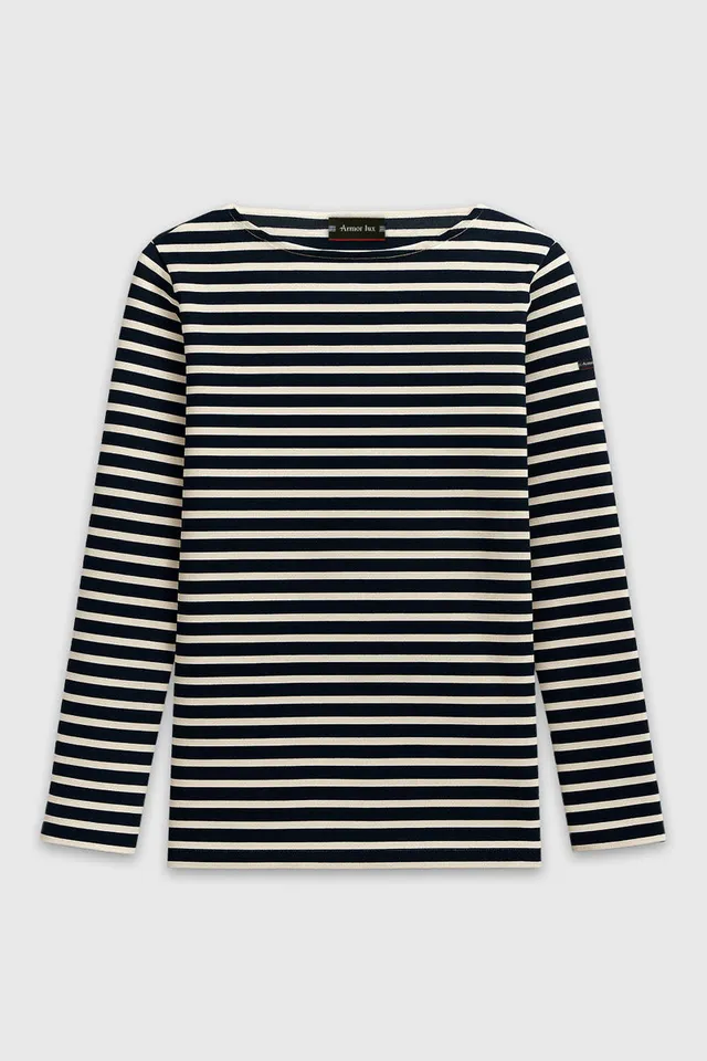 armor-lux-marini-re-lesconil-femme-coton-pais-col-bateau-3 image 1
