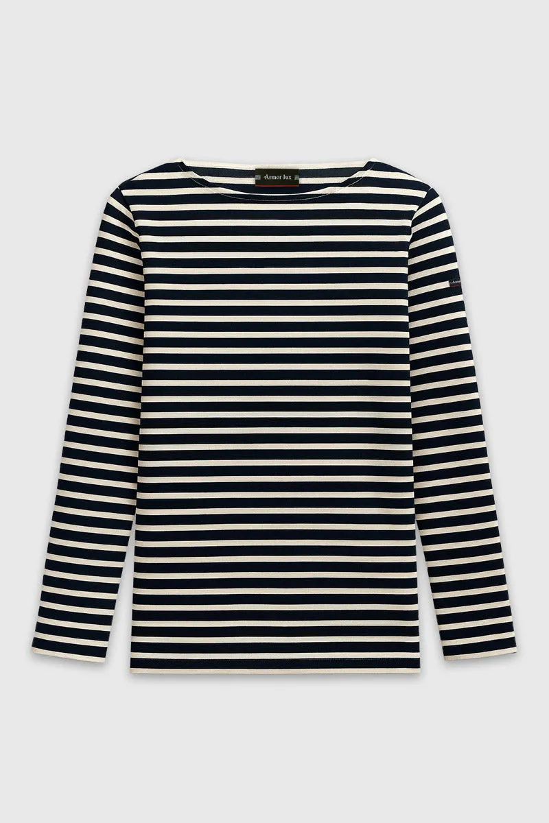 armor-lux-marini-re-lesconil-femme-coton-pais-col-bateau-3 image 1