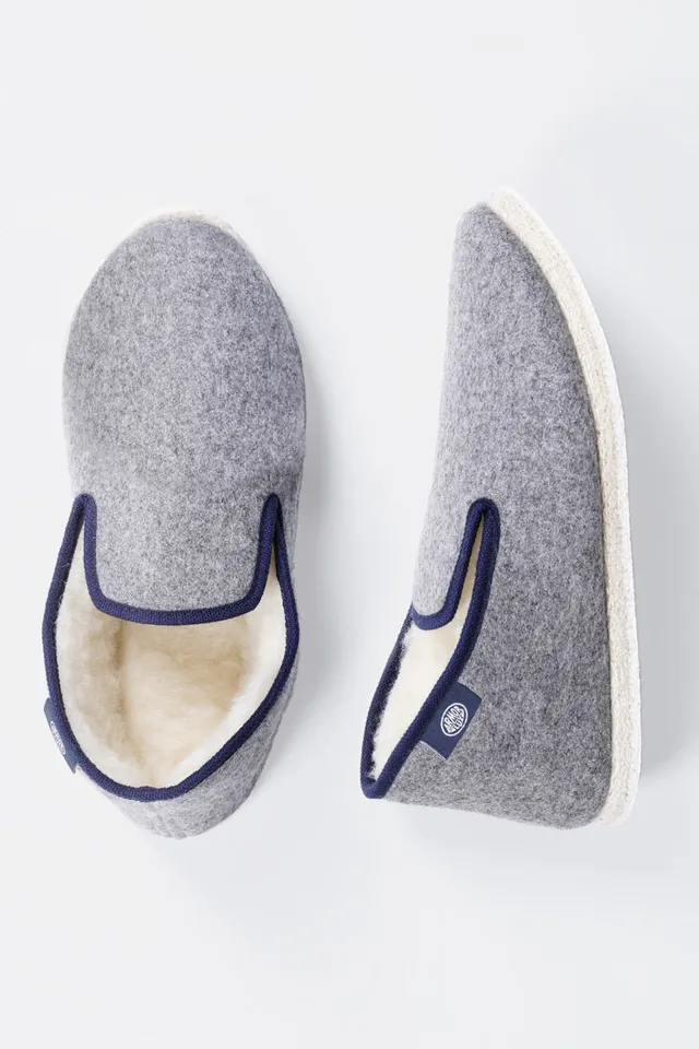 armor-lux-chaussons-unis-laine-44-46-drap-de-laine image 1