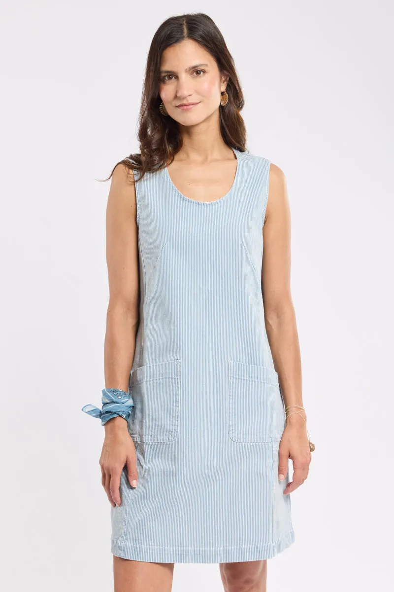 armor-lux-robe-d-bardeur-femme-coton-fines-rayures image 1