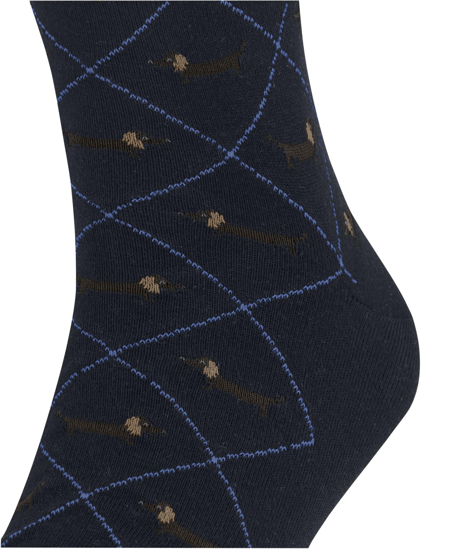 burlington-dachshund-chaussettes-homme-bleu-marine-6120-40-46-coton-fantaisie image 3