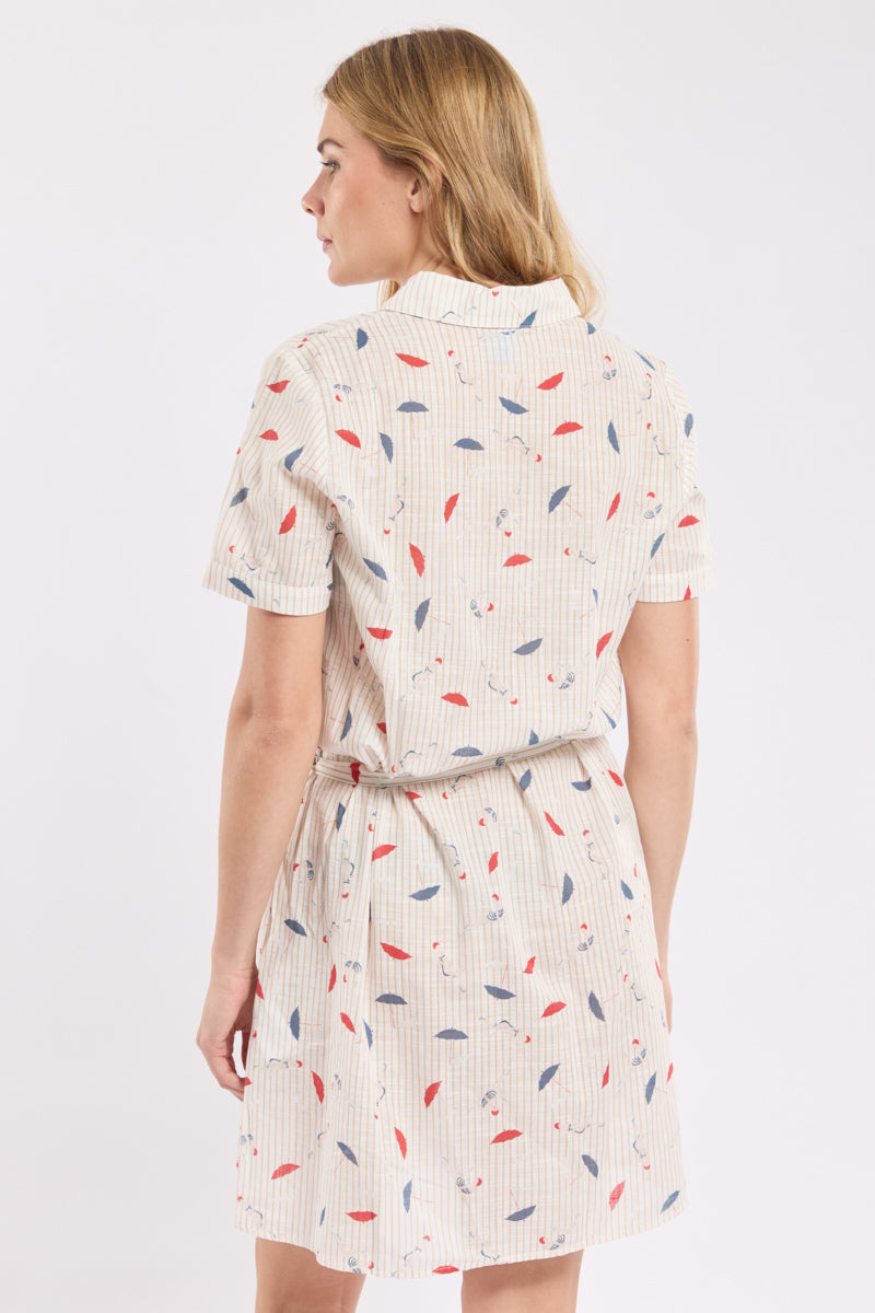 armor-lux-robe-chemise-femme-parasols-coton-deauville image 5