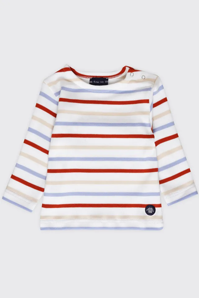 armor-lux-marini-re-b-b-tricolore-coton-pais-interlock-3 image 1