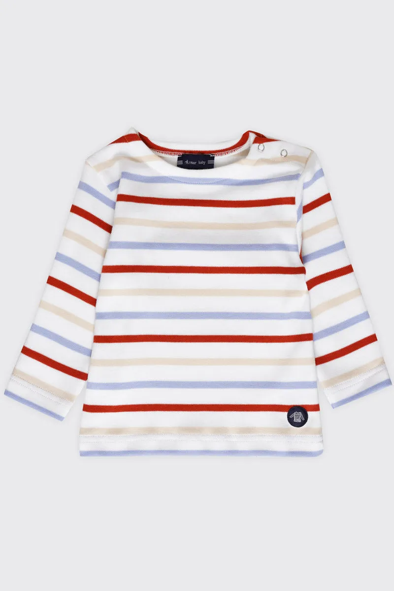 armor-lux-marini-re-b-b-tricolore-coton-pais-interlock-3 image 1