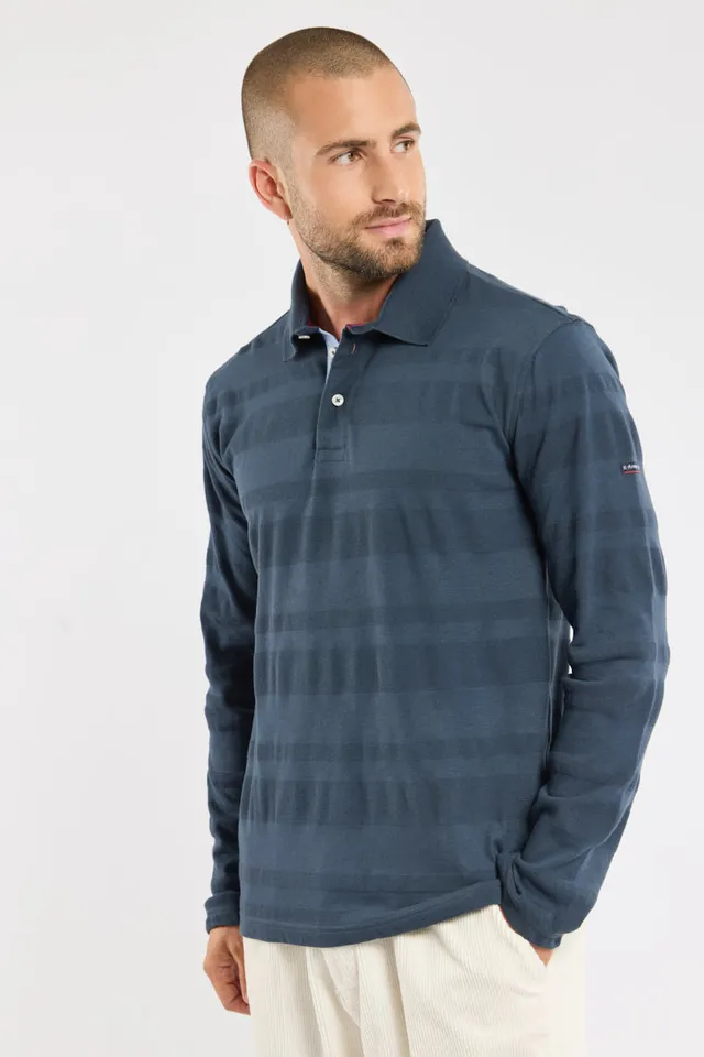 armor-lux-polo-rayures-fantaisie-homme-coton-manches-longues-2 image 1