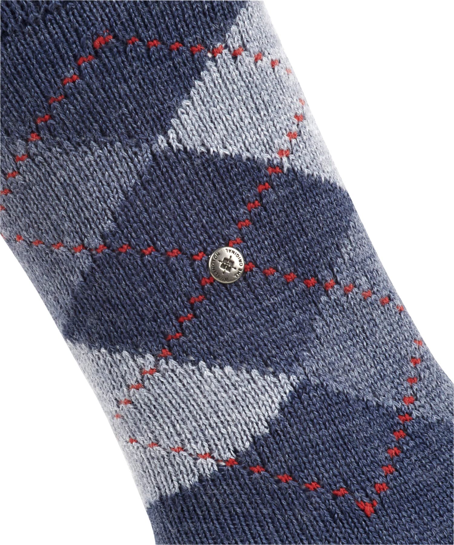 burlington-whitby-chaussettes-femme-losanges-bleu-deep-blue image 5