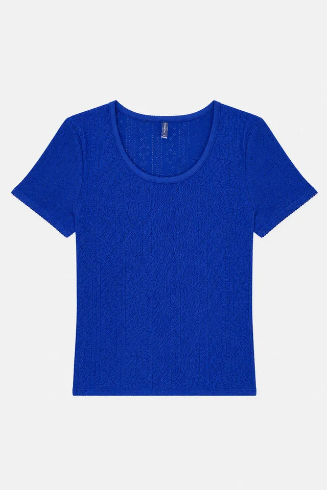 armor-lux-t-shirt-ajour-coton-l-ger-femme image 1