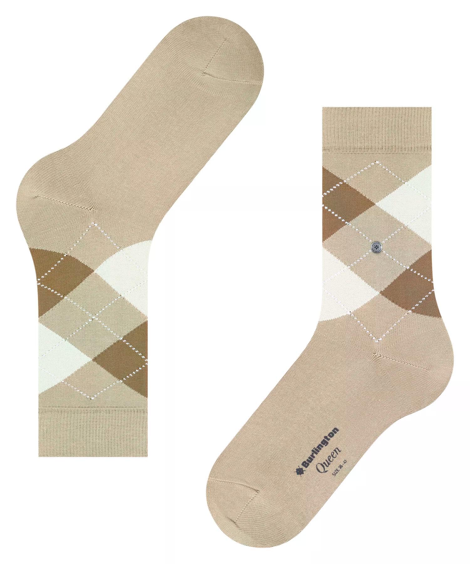burlington-queen-chaussettes-femme-coton-fantaisie-beige-pearl-4014-36-41 image 7