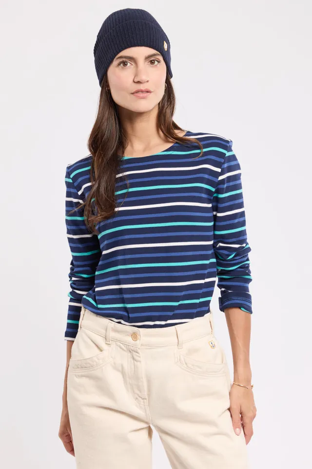 armor-lux-marini-re-tricolore-femme-coton-pais-235g-m image 1